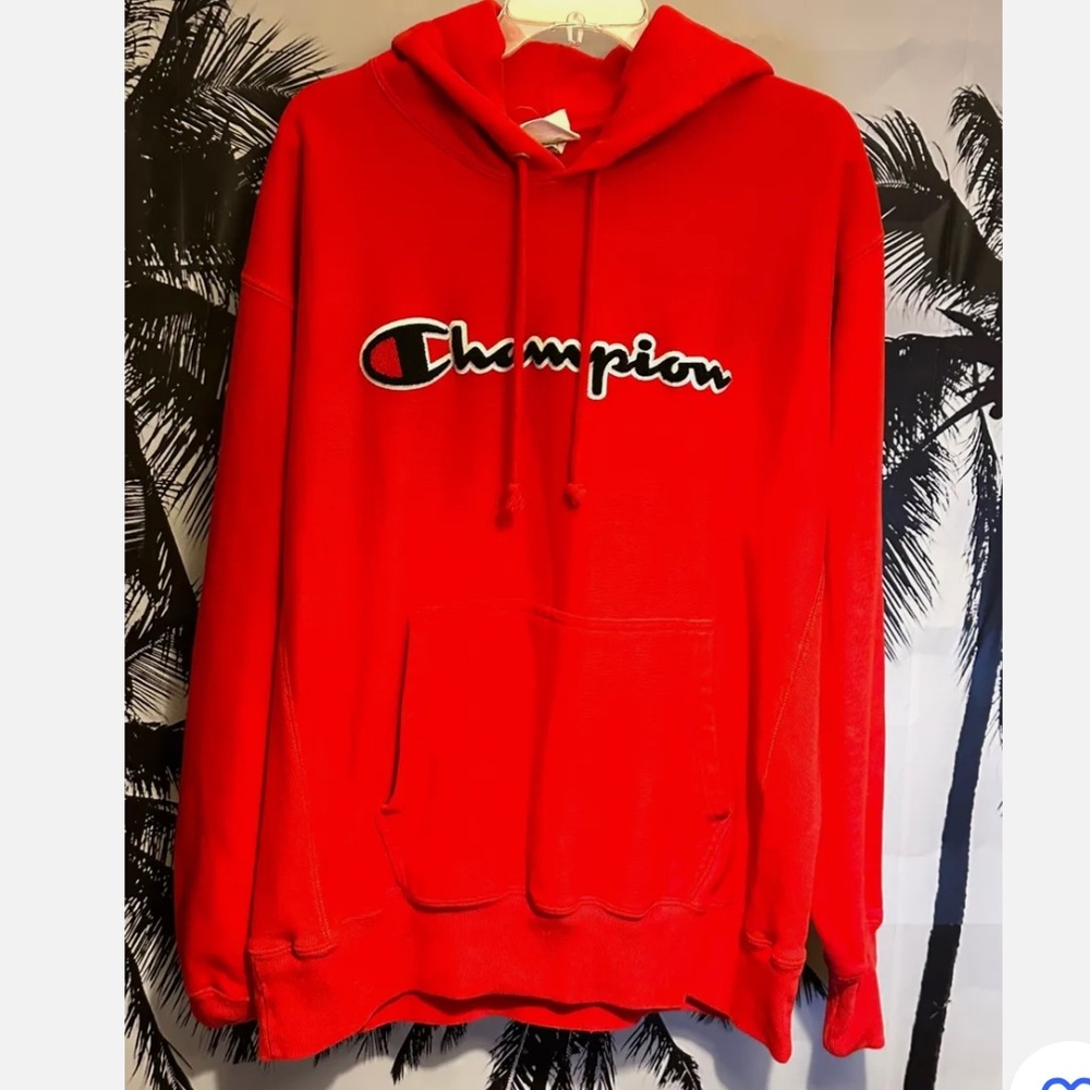 Champion Red oversized Hoodie